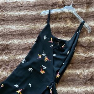 Floral wraparound dress